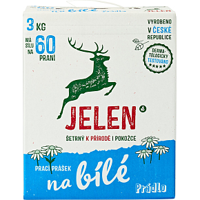 Jelen proszek do prania białego, 3 kg, 60 dawek Jelen proszek do prania białego, 3 kg, 60 dawek