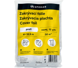 Spokar Zakrývací fólie na malování, 12 µ, 50 m², 4 x 12,5 m