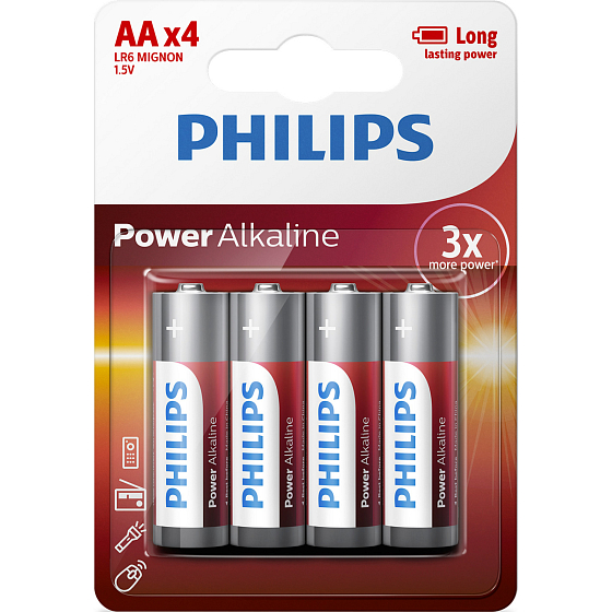 Baterie Philips Longlife Power AA 4 szt LR6 Mignon 1,5V