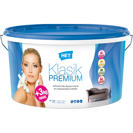 Het Klasik Premium farba malarska, 15+3 kg