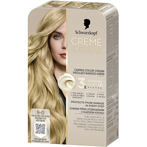 Schwarzkopf Creme Supreme farba do włosów 9-0 naturalny bardzo jasny blond 60 ml