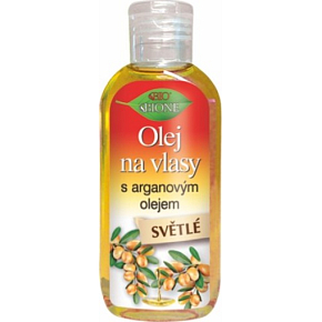 Bione Cosmetics Olej arganowy z silikonem do jasnych włosów 80 ml