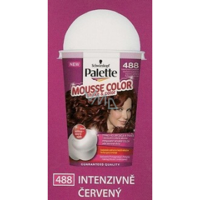 Schwarzkopf Palette Mousse Color Shake and color barva na vlasy 488 intenzivně červený
