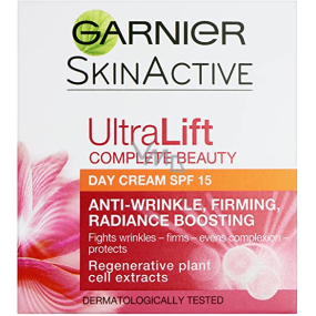 Garnier UltraLift SPF15 zpevňující denní krém proti vráskám 50 ml Garnier UltraLift SPF15 zpevňující denní krém proti vráskám 50 ml