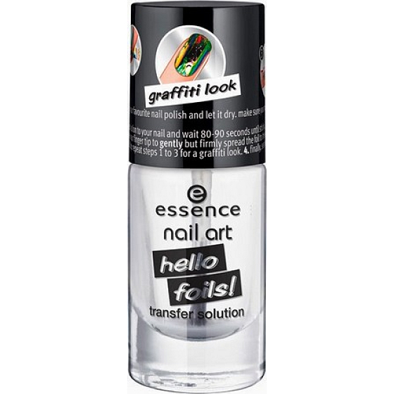 Essence Nail Art Hello Foils Transfer Solution roztok na fólie na nehty 8 ml