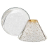 Yankee Candle Shimmer Glow - Lesklá a zářivá stínítko velké + talíř velký na střední a velkou vonnou svíčku Classic 11 x 15 cm (stínítko), 15 x 15 cm (talíř)