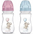 Canpol babies Little Cutie Láhev se širokým hrdlem růžová/modrá pro děti od 3 měsíců 240 ml