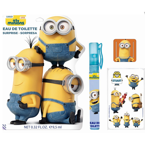 Mimoni Disney toaletní voda roll-on pro děti 9,5 ml + záložka, samolepky s obrázky Pytlík s překvapení