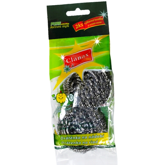 Clanax Druciana z nierdzewnej stali 2 sztuki, 15 g