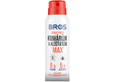 Bros Max Repelent spray przeciw komarom i kleszczom 25% DEET 90 ml