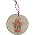 Bohemia Gifts Ručně vyráběná vánoční ozdoba dřevěná Čivava 6 cm