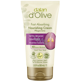 Dalan d Olive Nourishing Cream krem nawilżający do rąk i ciała z ekstraktem z pestek winogron 250 ml