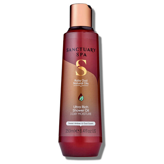 Sanctuary Spa Signature Collection Ambra i oud odżywczy olejek pod prysznic 250 ml
