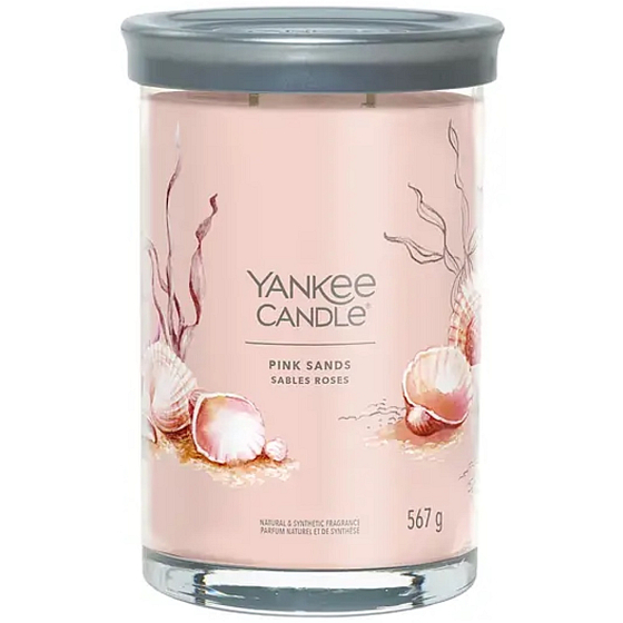 Yankee Candle Pink Sands - Růžowe piaski vonna świeczka Signature Tumbler duża szklana 2 knoty 567 g