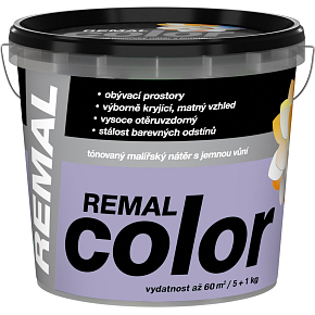 REMAL Color farba malarska na ścianę 0310 Lawenda, 5+1 kg