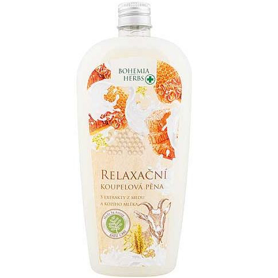 Bohemia Gifts Med a Kozí mléko krémová koupelová pěna 500 ml