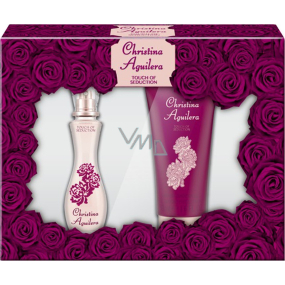 Christina Aguilera Touch of Seduction parfémovaná voda pro ženy 30 ml + sprchový gel 50 ml, dárková sada