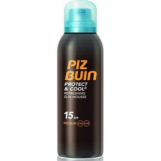Piz Buin Protect & Cool Refreshing Sun Mousse SPF15 pěna na opalování 150 ml