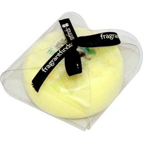 Fragrant Lemon Glycerinové mýdlo masážní s houbou naplněnou vůní svěžího citronu v barvě žluté 200 g