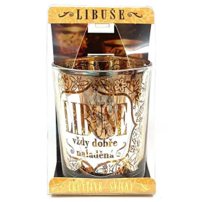 Albi Třpytivý svícen ze skla na čajovou svíčku Libuše, 7 cm Albi Třpytivý svícen ze skla na čajovou svíčku Libuše, 7 cm