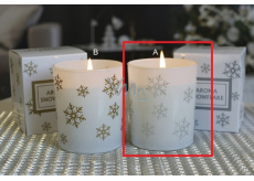 Lima Aroma Snowflake Świeca zapachowa srebrna, czas palenia 50 godzin 175 g