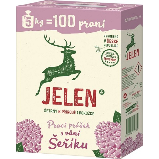 Jelen mydłowy proszek do prania krabice 100 dawek 5 kg