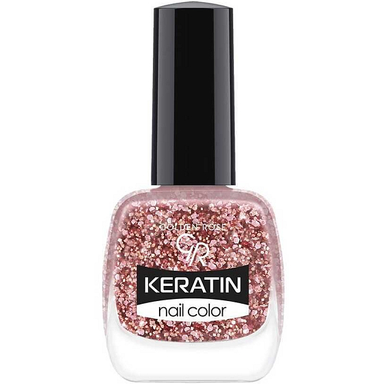 Golden Rose Keratin Nail Color Glitter lakier do paznokci 408 10,5 ml