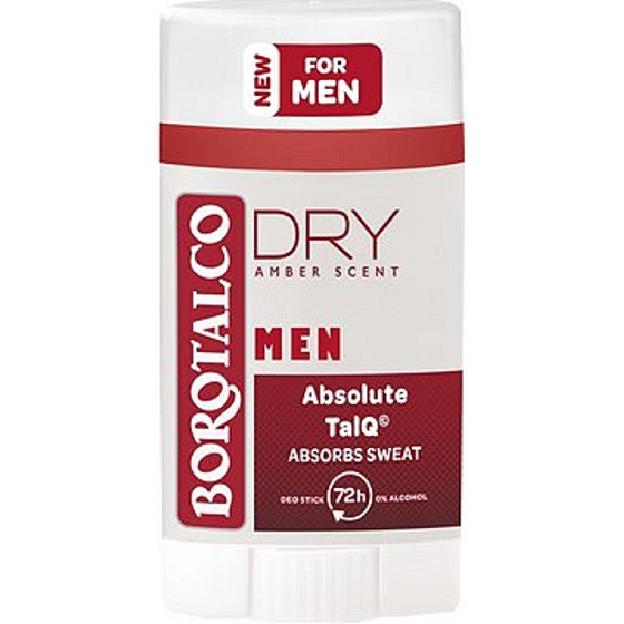 Borotalco Men Dry Amber Scent dezodorant w sztyfcie dla mężczyzn 40 ml
