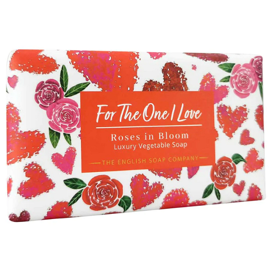 English Soap For The One I Love Roses in Bloom - Rozkwitłe róże naturalnie perfumowane mydło toaletowe z masłem shea 190 g