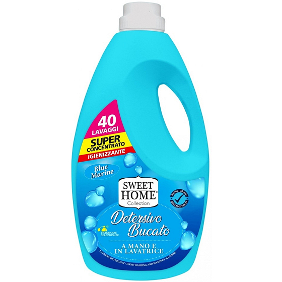 Sweet Home Blue Marine płynny żel do prania wszystkich rodzajów tkanin 40 dawek 2 l