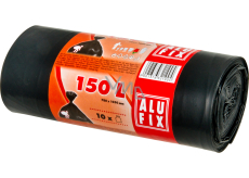 Alufix pytle na odpad, 34 µ, 78 × 105 cm, 150 l, 10 ks