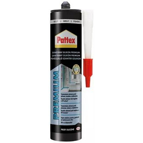 Pattex Premium biały silikon sanitarny, 310 ml