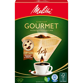 Melitta Gourmet filtry do kawy 1 × 4, 80 sztuk Melitta Gourmet filtry do kawy 1 × 4, 80 sztuk