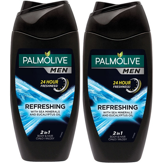 Palmolive Men Refreshing Duo 2v1 sprchový gel 2 x 250 ml
