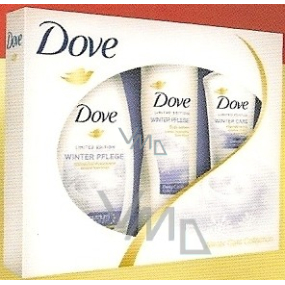 Dove Winter Care sprchový gel 250 ml + tělové mléko 250 ml + krém na ruce 75 ml, kosmetická sada Dove Winter Care sprchový gel 250 ml + tělové mléko 250 ml + krém na ruce 75 ml, kosmetická sada