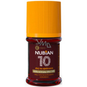 Nubian OF10 Olej na opalování, nízká ochrana 60 ml