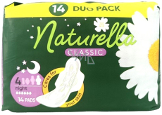 Naturella Classic Night hygienické vložky s heřmánkem 14 kusů