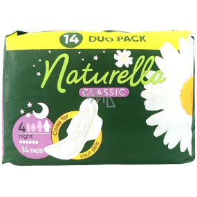Naturella Classic Night hygienické vložky s heřmánkem 14 kusů