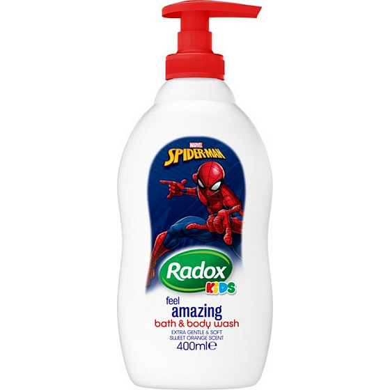 Radox Kids Spiderman sprchový gel a pěna pro děti dávkovač 400 ml