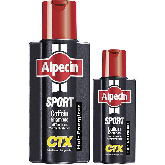Alpecin CTX Sport Coffein Kofeinový šampon proti vypadávání a na růst vlasu 250 ml + 75 ml, duopack