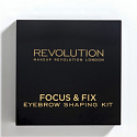 Makeup Revolution Focus & Fix Brow Kit sada na úpravu obočí Light Medium 5,8 g