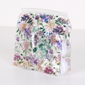 Albi Original Zestaw podróżnych butelek 3 x 80 ml + 2 pojemniki + Etui Hortensja - 15 cm x 15 cm x 4,5 cm