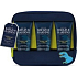 Baylis & Harding Men Citrus, Limetka a Máta mycí gel na tělo a vlasy 100 ml + mycí gel na obličej 100 ml + balzám po holení 100 ml + kosmetická taška s motivem dinosaura, kosmetická sada