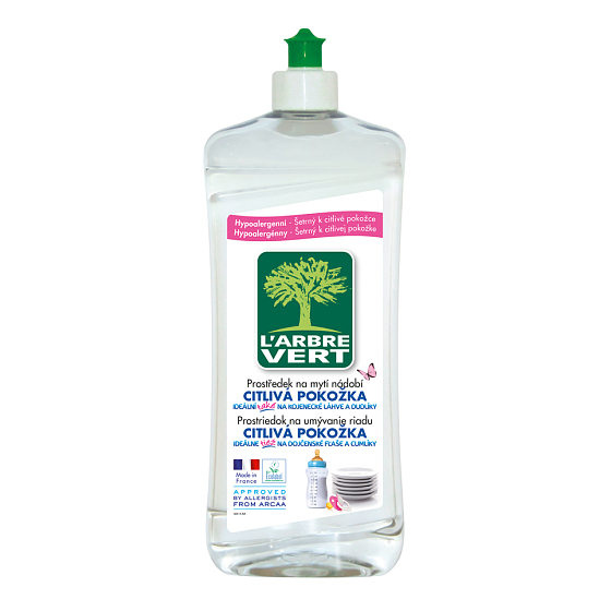L'arbre Vert Eko Sensitive Baby na mytí nádobí 750 ml