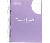 Miquelrius Emotions notes blok tečkovaný A4 Lawendowy 80 kart 90 g