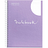 Miquelrius Emotions notes blok tečkovaný A4 Lawendowy 80 kart 90 g