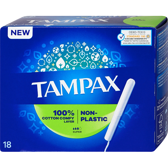 Tampax Super tampony damskie z aplikatorem 18 sztuk