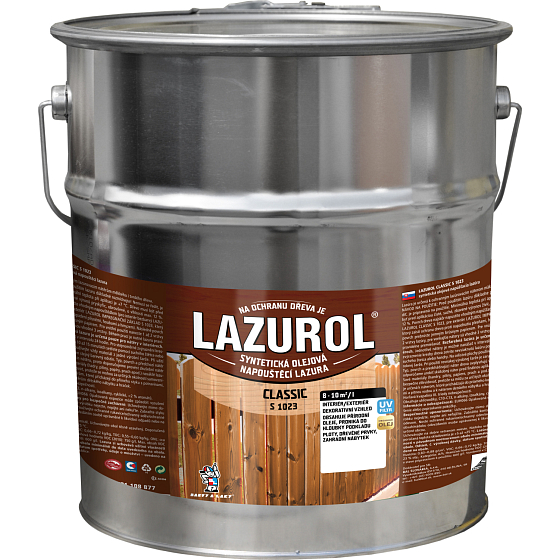 Lazurol Classic S1023 cienkowarstwowy impregnat do drewna z zawartością olejów, 0022 palisander, 16 l