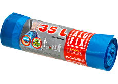 Alufix Premium worki na odpady, zasuwane, 20 µ, 53 × 60 cm, 35 l, 15 szt.