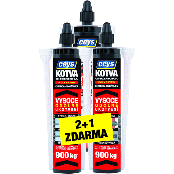 Ceys kotwa chemiczna poliesterowa, 300 ml, 2 + 1